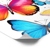 蝶の喜び 誕生日パーティーへようこそ ポスター (角)