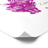 蝶の嚢胞性線維症リボン ポスター (角)