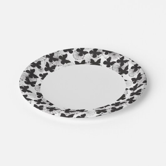 蝶の型 ペーパープレート (アングル)