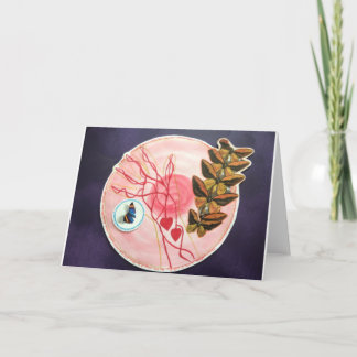 蝶の変態グリーティングカード カード