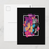 蝶の変態 ポストカード (正面/裏面)