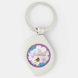 蝶の夢のシーン宝石の名前 キーホルダー