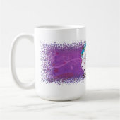 蝶の夢のシーン宝石の名前 コーヒーマグカップ (左)