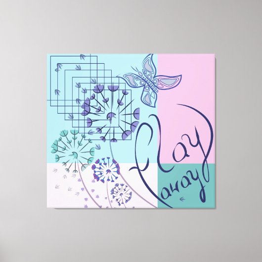 蝶の夢 キャンバスプリント (正面)