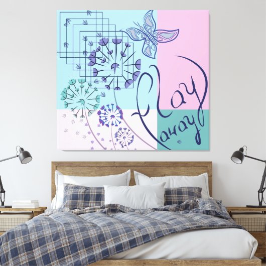 蝶の夢 キャンバスプリント (インサイチュ (寝室))