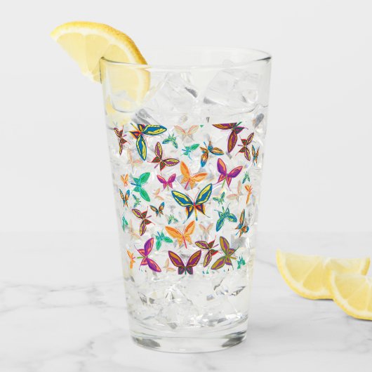 蝶の夢 タンブラーグラス (アイス正面)