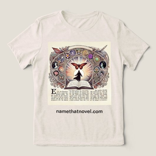 蝶の夢 トライブレンドＴシャツ (デザイン正面)