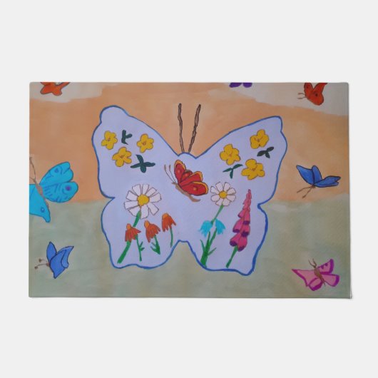 蝶の夢 ドアマット (正面)