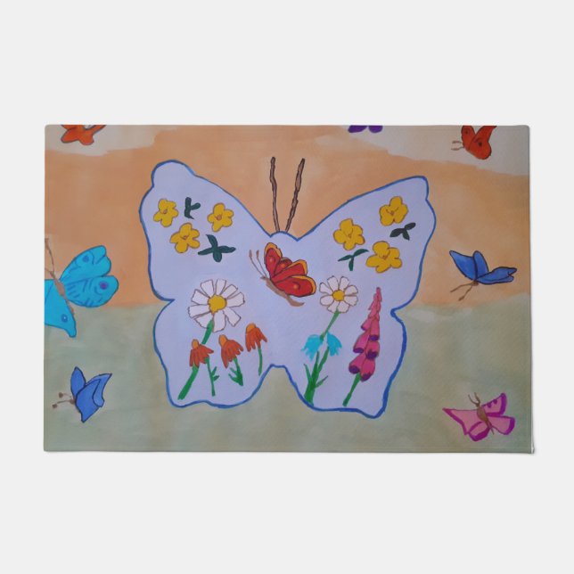 蝶の夢 ドアマット (正面)