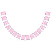 蝶の夢（ピンク） バンティングフラッグ (全)