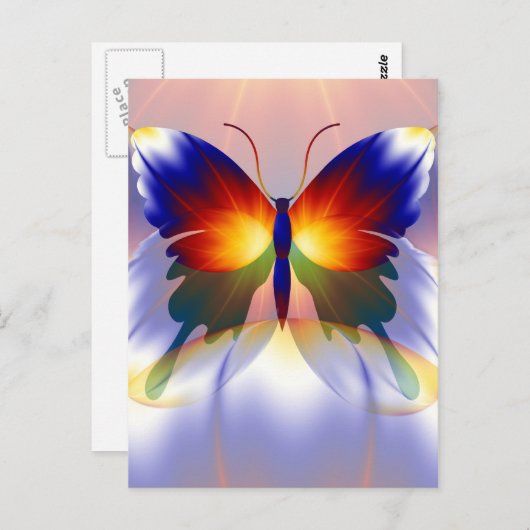 蝶の夢 ポストカード (正面/裏面)
