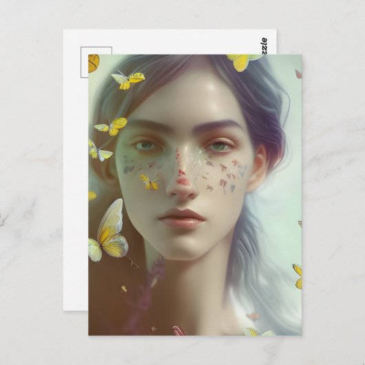 蝶の夢 ポストカード (正面/裏面)