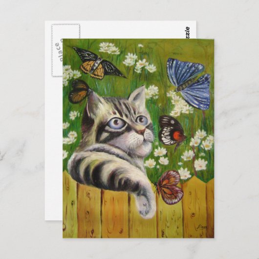 蝶の夢 ポストカード (正面/裏面)