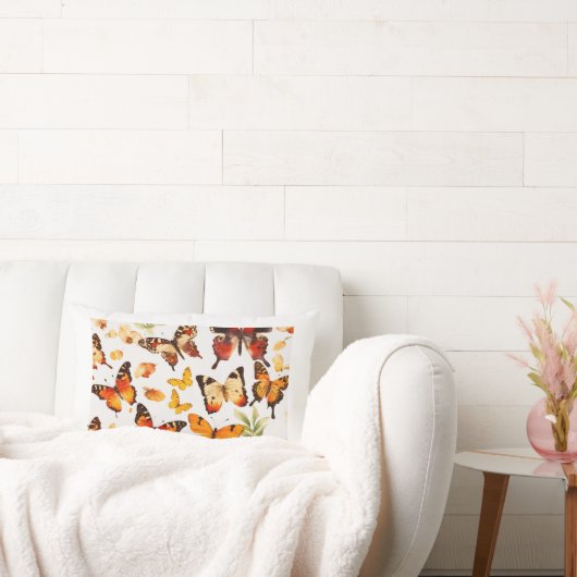 「蝶の夢」 🦋✨ ランバークッション (ソファ)
