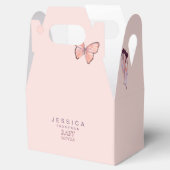 蝶の女の子の赤ちゃんシャワー フェイバーボックス (オープン)