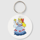 蝶の女の子 キーホルダー (正面)