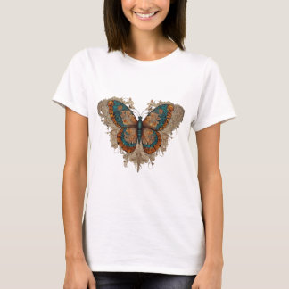 蝶の女性Tシャツ| Tシャツ
