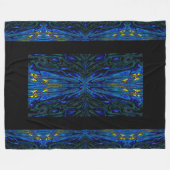 蝶の女王35 フリースブランケット (正面(横))