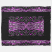 蝶の女王36 フリースブランケット (正面(横))