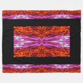 蝶の女王37 フリースブランケット (正面(横))