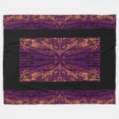 蝶の女王47 フリースブランケット (正面(横))