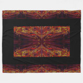 蝶の女王50 フリースブランケット (正面(横))