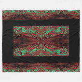 蝶の女王54 フリースブランケット (正面(横))