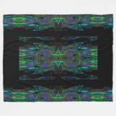 蝶の女王95 フリースブランケット (正面(横))