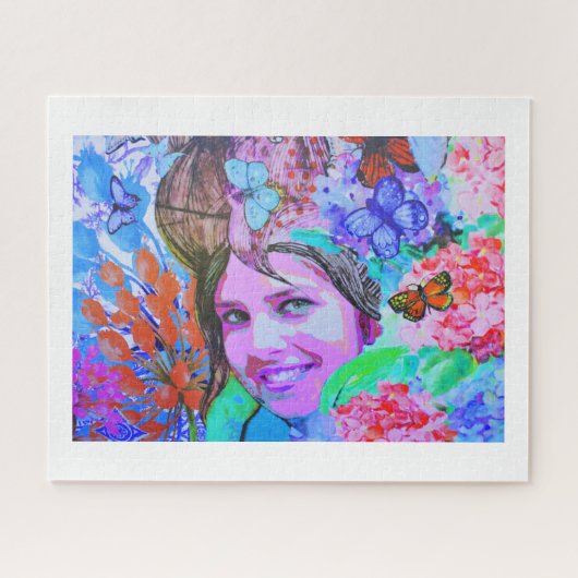 蝶の女 ジグソーパズル (横)
