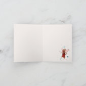 蝶の妖精とハミングバード カード (内部)