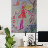 蝶の妖精のポスター ポスター (ホームオフィス)