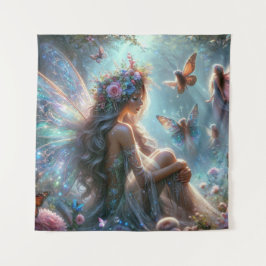 蝶の妖精 タペストリー