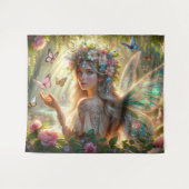 蝶の妖精 タペストリー (正面(横))