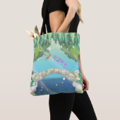 蝶の妖精 トートバッグ (クローズアップ)