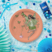 蝶の妖精 ペーパープレート (パーティー)