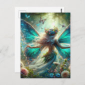 蝶の妖精 ポストカード (正面/裏面)