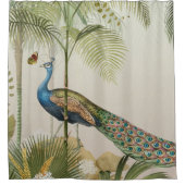 蝶の孔雀 シャワーカーテン (正面)