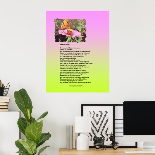 蝶の季節 ポスター (ホームオフィス)