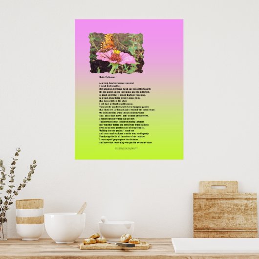 蝶の季節 ポスター (キッチン)