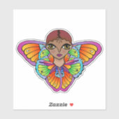 蝶の少女 シール (シート)