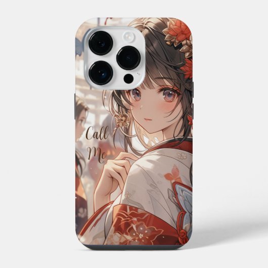 蝶の少女 iPhoneケース (裏面)