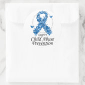 蝶の幼児虐待リボン ラウンドシール (バッグ)