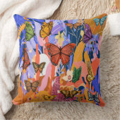蝶の庭のクッション クッション (ブランケット)