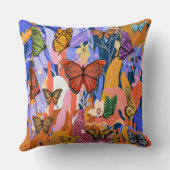 蝶の庭のクッション クッション (裏面)