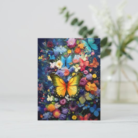 蝶の庭 ポストカード (スタンド正面)