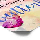 蝶の引用文 ポスター (角)