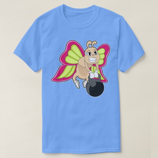 蝶の強さの訓練ダンベル Tシャツ (デザイン正面)