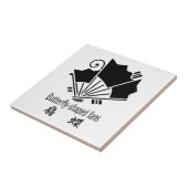 蝶の形のファン タイル (側面)
