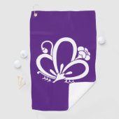 蝶の形をした影の梅 ゴルフタオル (インサイチュ)