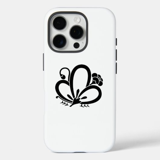 蝶の形をした影の梅 Case-Mate iPhoneケース (裏面)